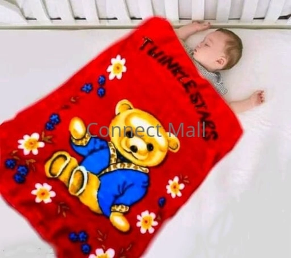 Multicolour Medium Size Animal Baby Velvet Blanket Perfect for below 3yrs Mild Winter as well as Spring - Red, Hooded Baby Blanket